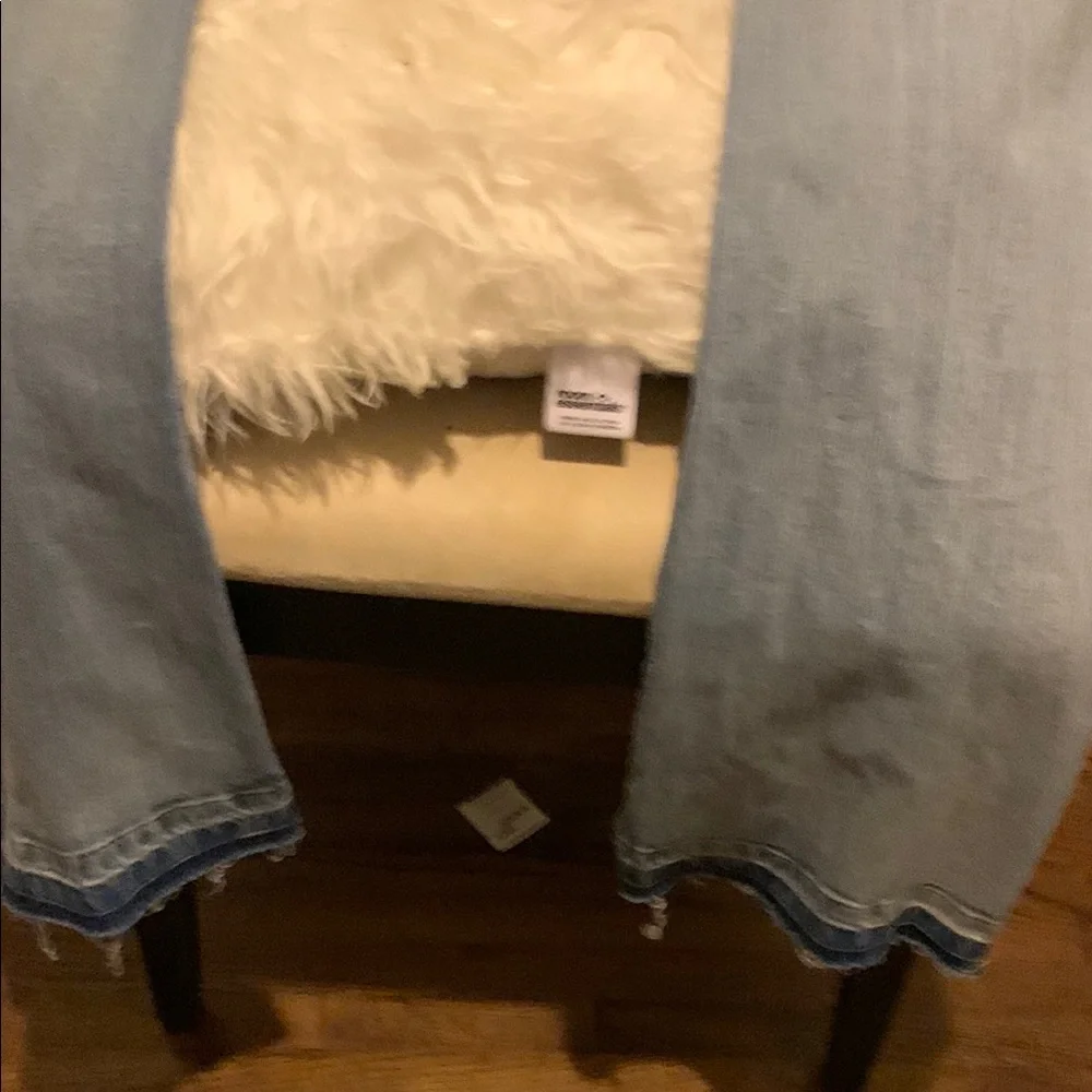 Trendy Distressed Light‎ Blue Boyfriend Jeans